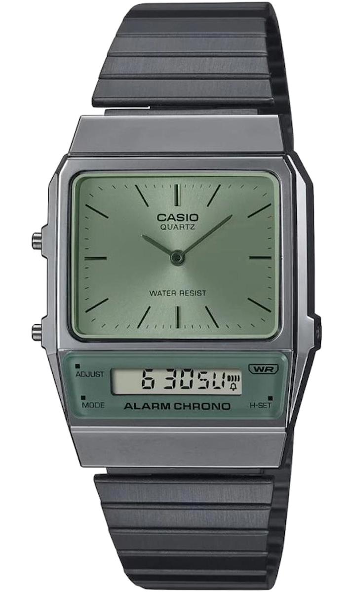 Casio AQ-800ECGG-3ADF Takvimli 32.1 mm Çelik Kordon Analog Erkek Kol Saati