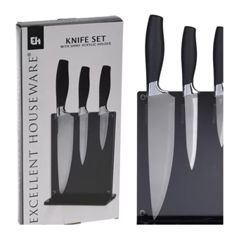 Excellent Houseware Standlı Bıçak Seti - 4 Parça