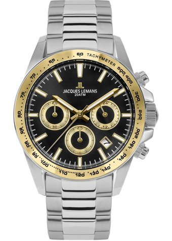 Jacques Lemans LİVERPOOL 1-1877H Takvimli 41 mm Çelik Kordon Analog Erkek Kol Saati