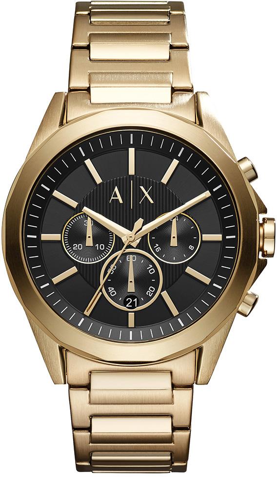Armani Exchange AX2611 Takvimli 44 mm Altın Çelik Kordon Analog Erkek Kol Saati