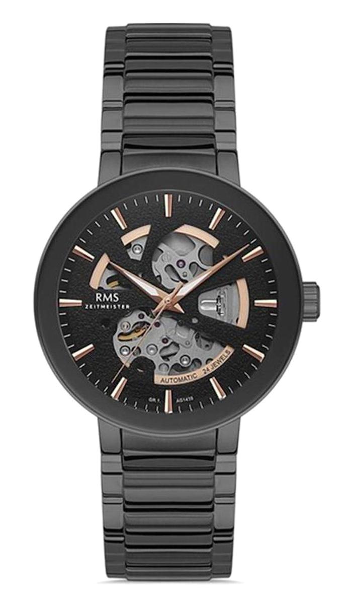 Grand Romanson RMS.1.AG.1439.04 41 mm Siyah Çelik Kordon Analog Erkek Kol Saati