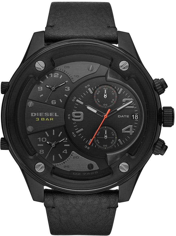 Diesel DZ7425 Takvimli 42 mm Siyah Deri Kordon Analog Erkek Kol Saati
