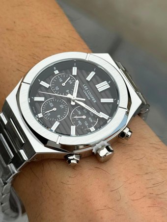 Lee Cooper LC.FT.1.102 Takvimli 44 mm Çelik Kordon Analog Erkek Kol Saati
