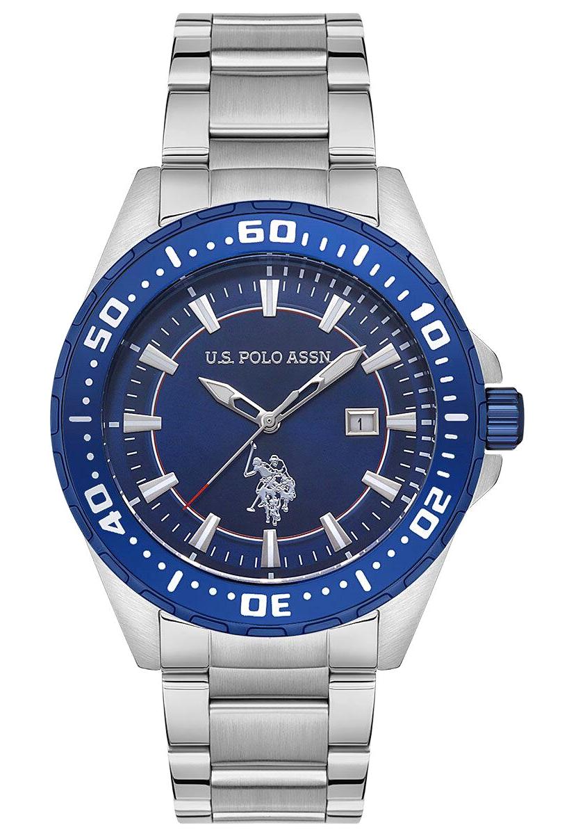 U.S. Polo Assn USPA1041-03 Takvimli 44 mm Çelik Kordon Analog Erkek Kol Saati