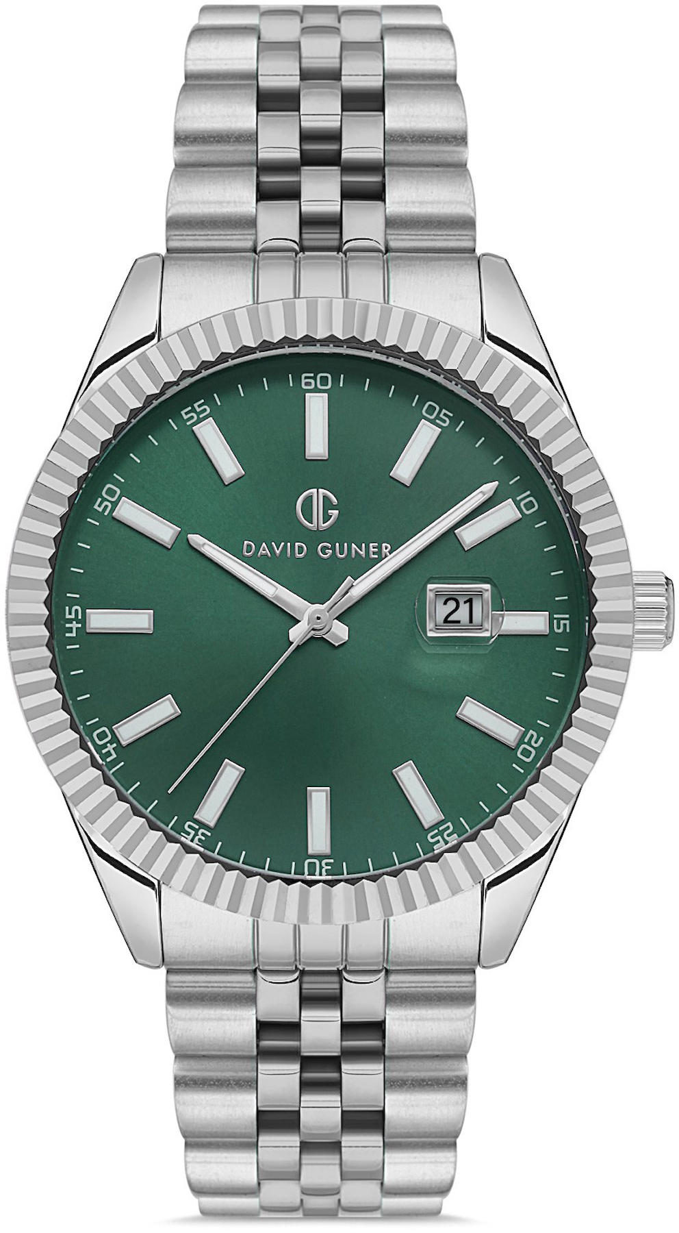 David Guner DG-8626GA-A15 Takvimli 42 mm Metal Kordon Analog Kol Saati