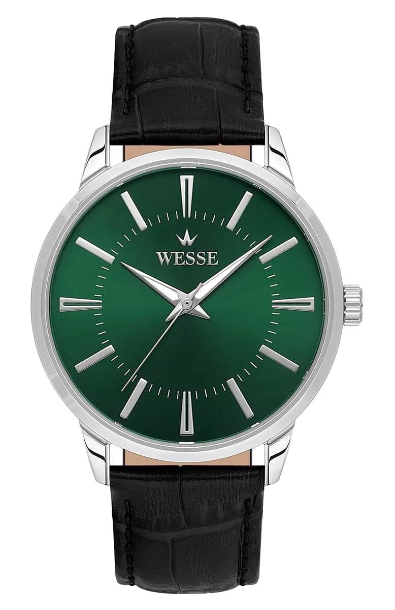 Wesse WWG203814 41 mm Siyah Deri Kordon Analog Erkek Kol Saati