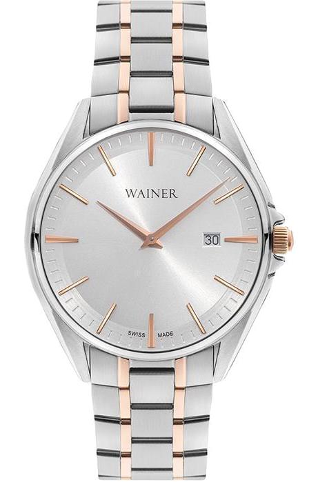 Wainer WA.11032-A Takvimli 41 mm Altın-Çelik Kordon Analog Kol Saati