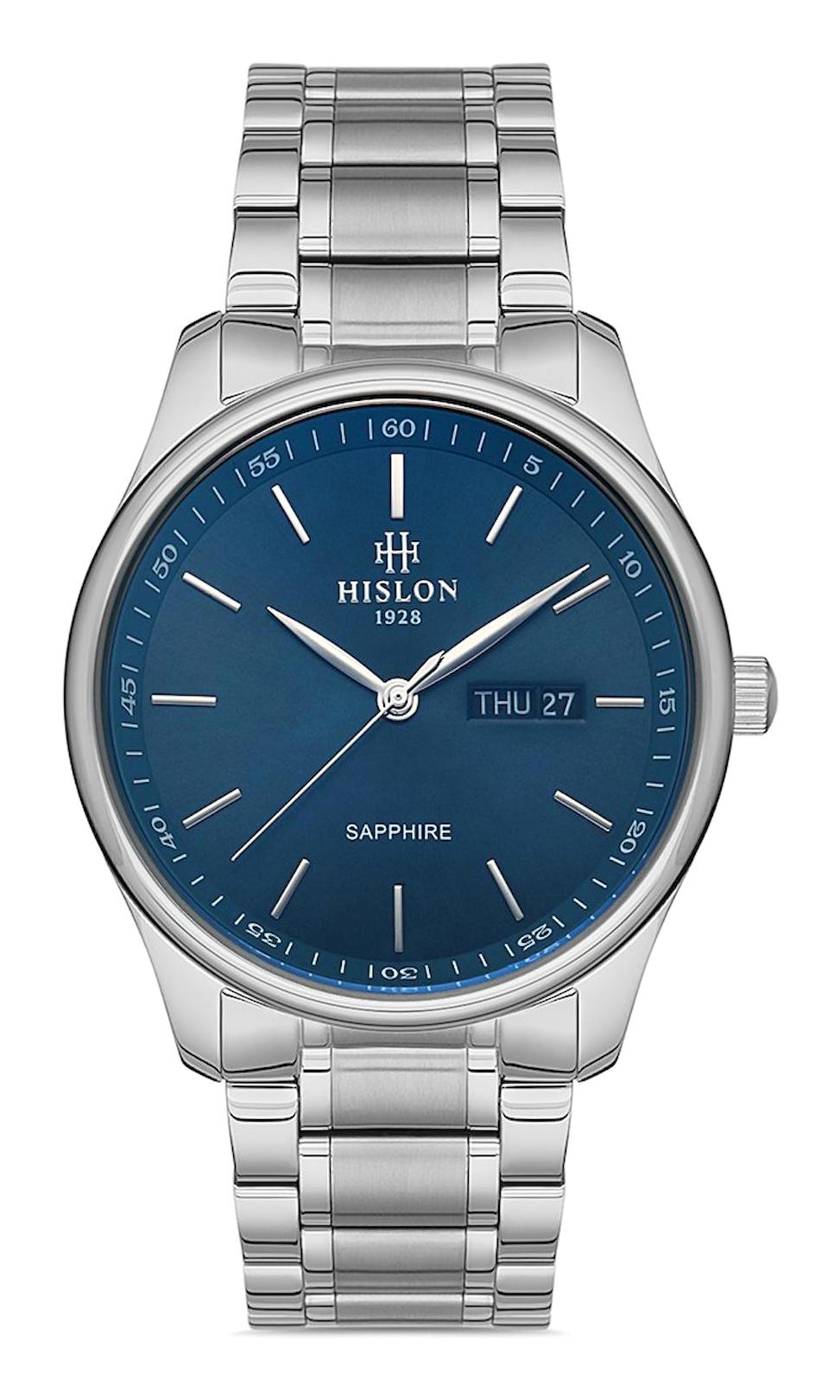 Hislon CL113S-11SS Takvimli 42 mm Çelik Kordon Analog Erkek Kol Saati