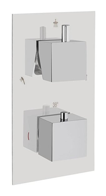 Vitra Aquaheat A47118 S2 Krom Aç Kapa Ankastre Kare Banyo Bataryası Gri