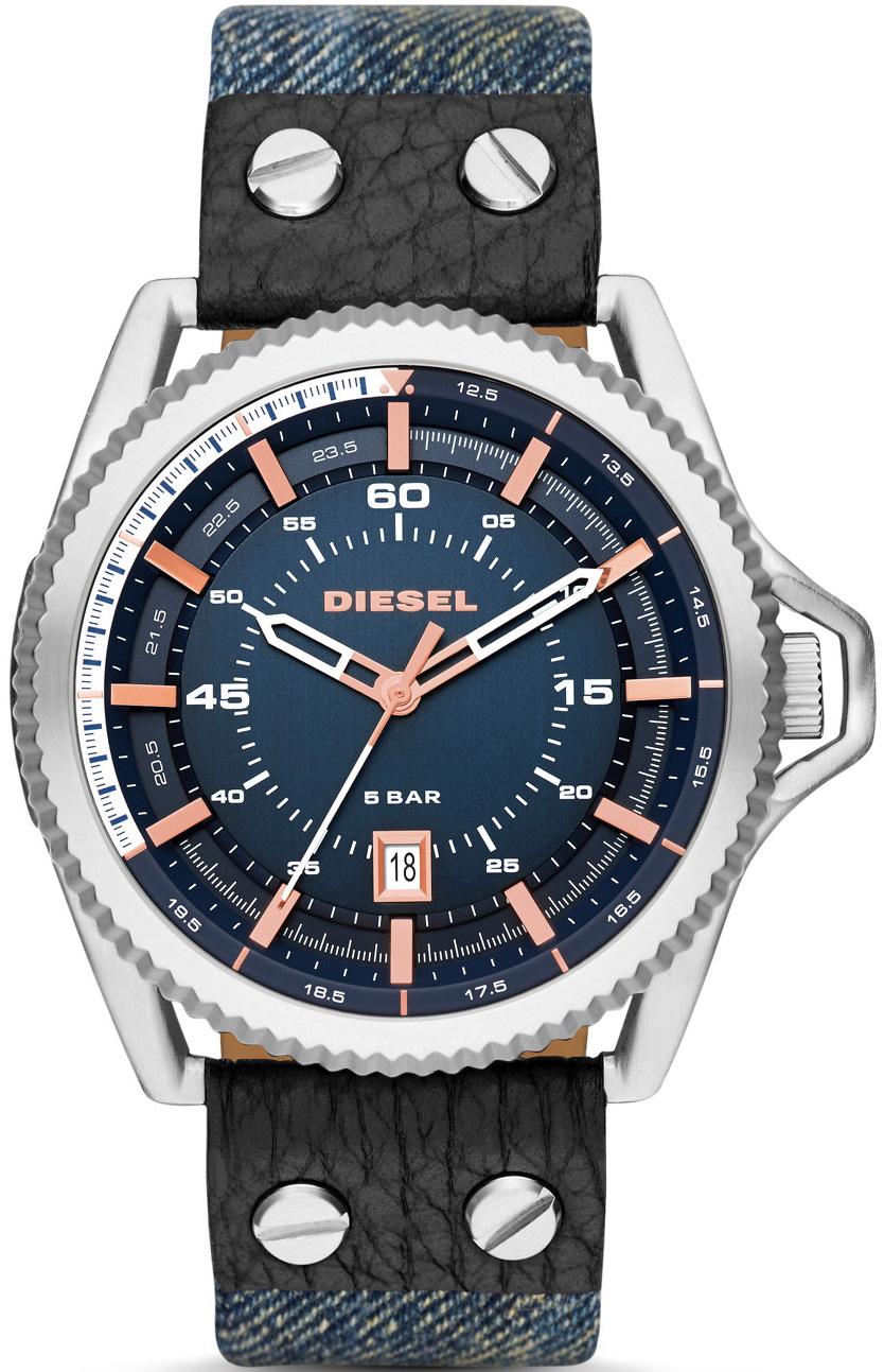 Diesel DZ1727 Takvimli 42 mm Siyah Kanvas Kordon Analog Kol Saati