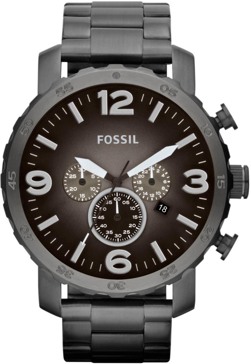 Fossil FJR1437 Takvimli 50 mm Çelik Kordon Analog Erkek Kol Saati