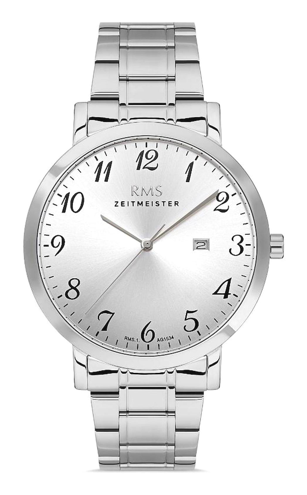 Romanson RMS.1.AG1534.09 Takvimli 43 mm Çelik Kordon Analog Erkek Kol Saati