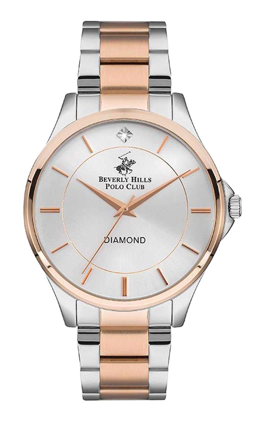 Beverly Hills Polo Club BP3239X530 Takvimli 40-50 mm Gri-Rose Gold Çelik Kordon Analog Erkek Kol Saati