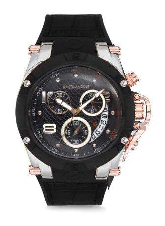 Pacomarine PM.51163.07 Takvimli 44 mm Siyah Silikon Kordon Analog Erkek Kol Saati