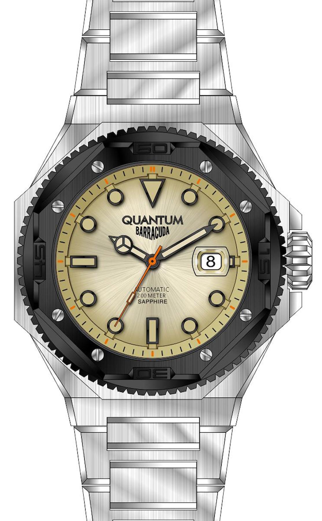 Quantum BAR1090.340 Takvimli 44 mm Çelik Kordon Analog Erkek Kol Saati