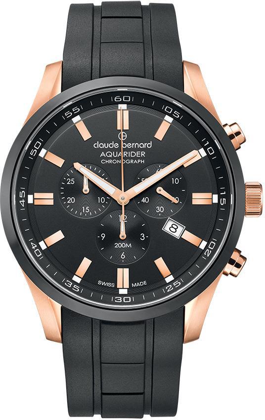 Claude Bernard CLAUDE Takvimli Siyah Çelik Kordon Analog Erkek Kol Saati