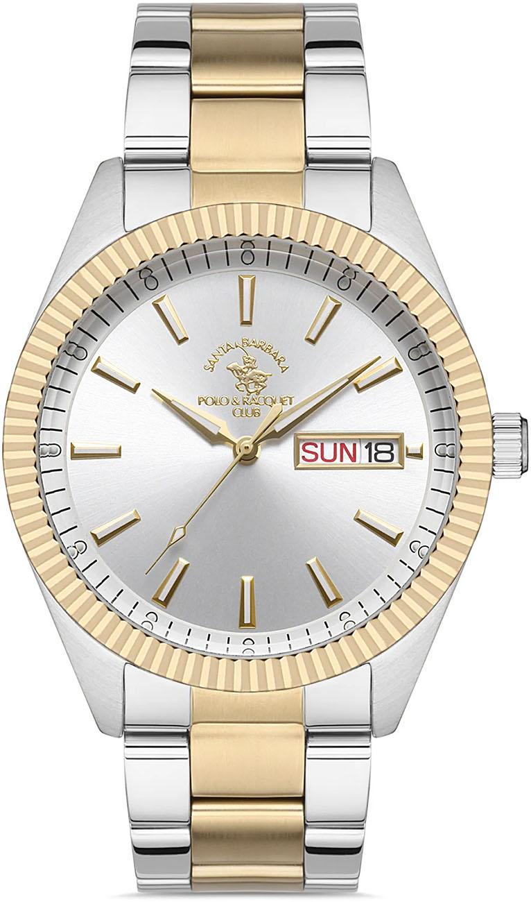 Santa Barbara Polo & Racquet Club SB.1.10221.4 Takvimli 41 mm Çelik Kordon Analog Kol Saati