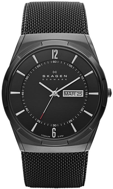 Skagen SKW6006 Takvimli 40 mm Siyah Çelik Kordon Analog Erkek Kol Saati