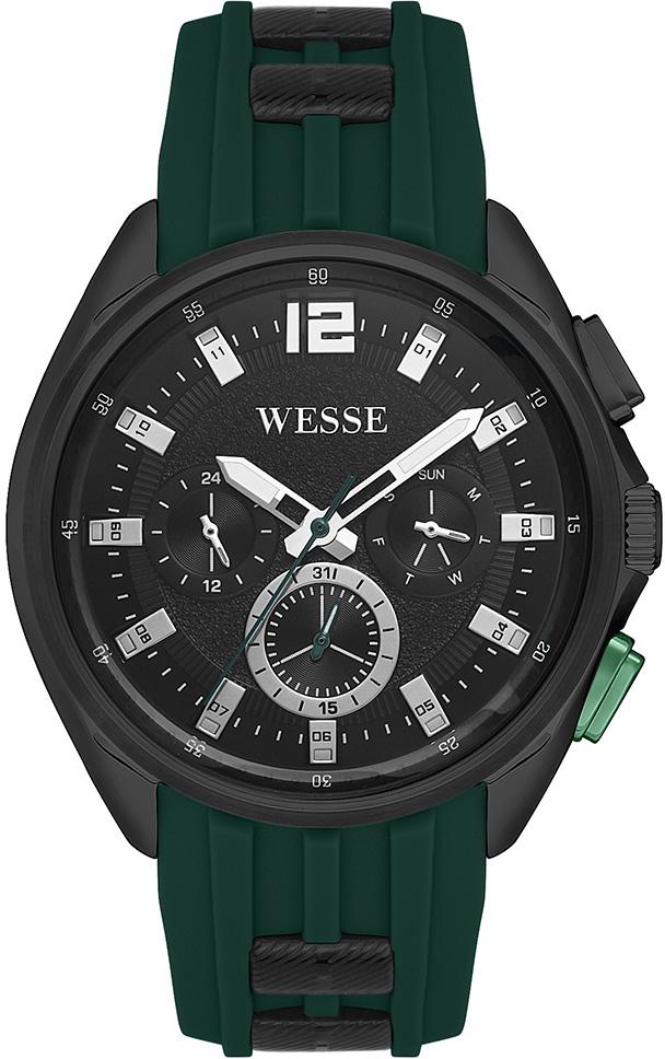 Wesse WWG401902 Yeşil Silikon Kordon Analog Erkek Kol Saati
