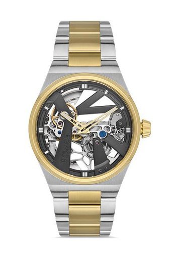 Pacomarine PM.28003.06 42 mm Altın-Çelik Kordon Analog Erkek Kol Saati