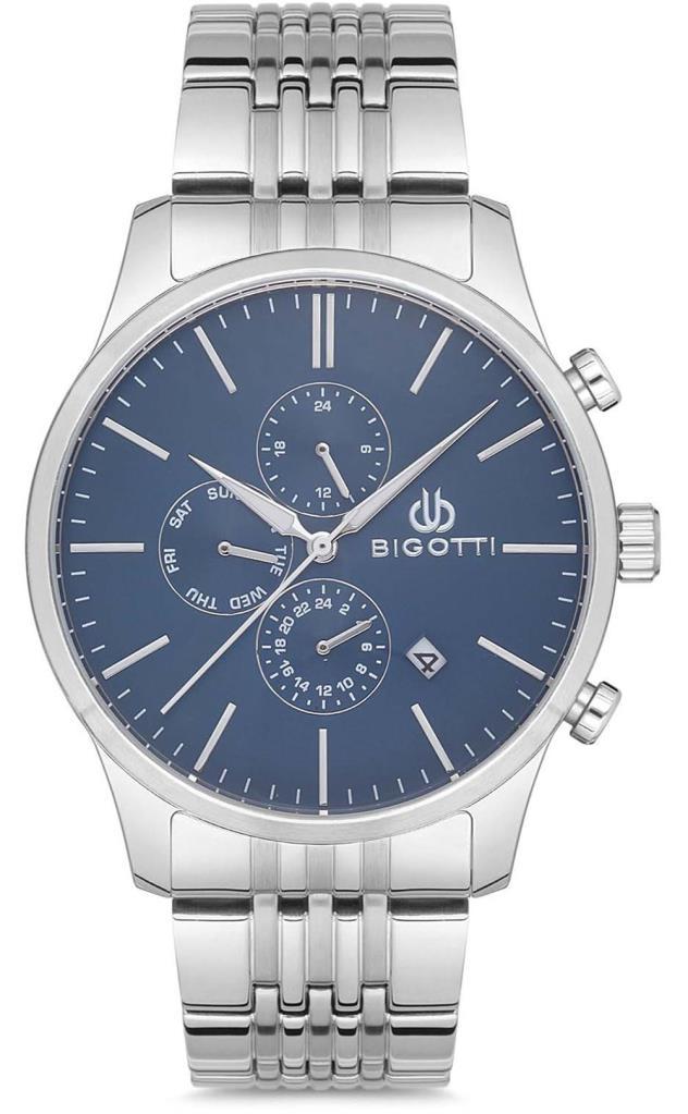 Bigotti BG.1.10153.3 Takvimli 44 mm Metal Kordon Analog Erkek Kol Saati