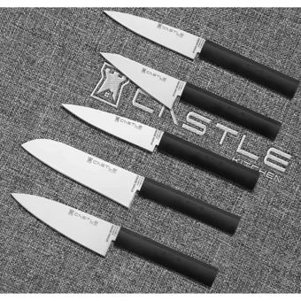 Castle Storm Serisi 5 Parça Mutfak Bıçak Seti Santaku Şef Et Ekmek Sebze Meyve Bıçak