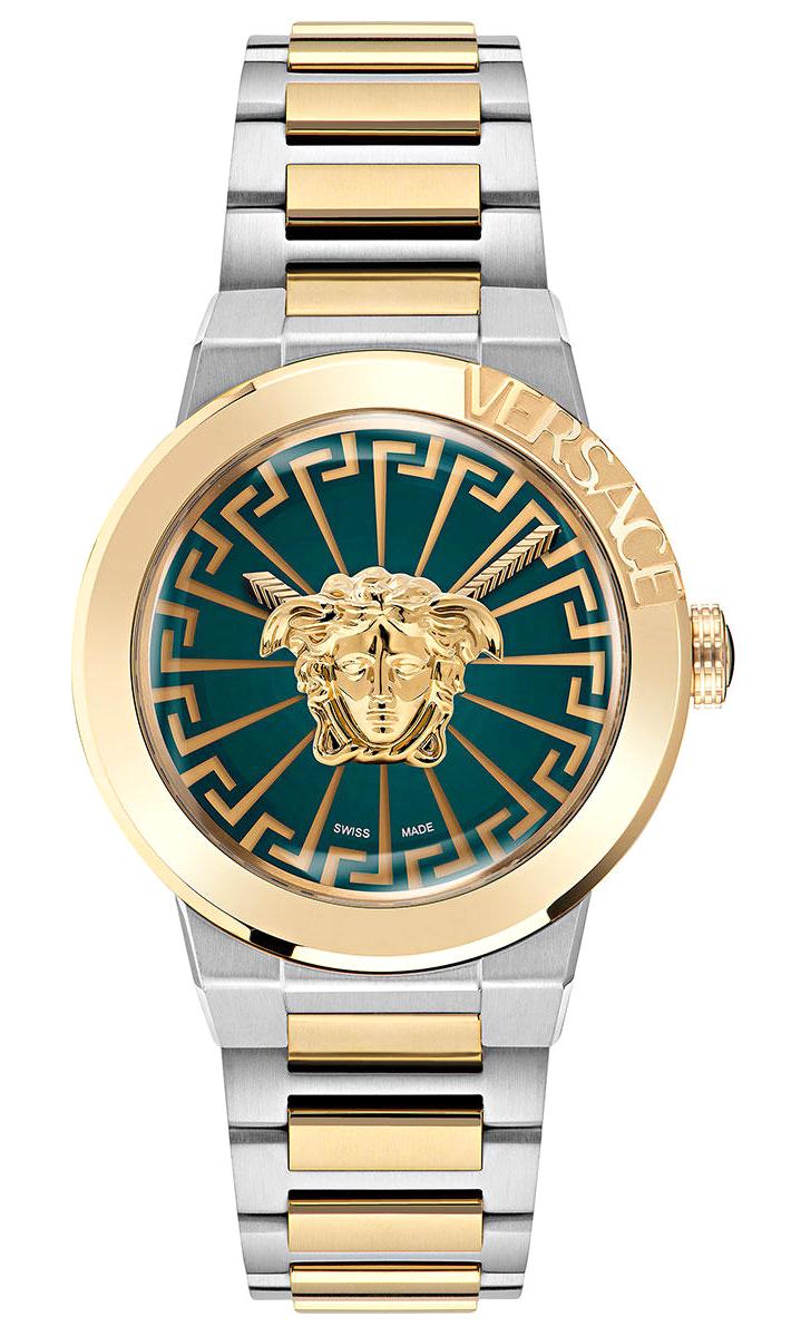 Versace VRSCVE3F00422 38 mm Altın-Çelik Kordon Analog Kol Saati