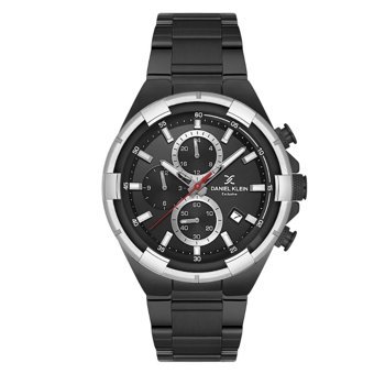 Daniel Klein DK.1.13804.6 Takvimli 44 mm Siyah Çelik Kordon Analog Erkek Kol Saati