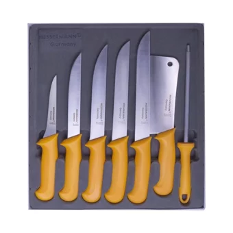 Messermann Germany | Bıçak Seti - (7 Parça / Sarı)