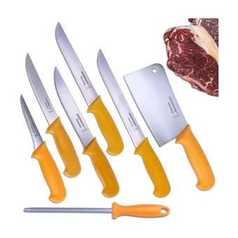 Messermann Germany | Bıçak Seti - (7 Parça / Sarı)