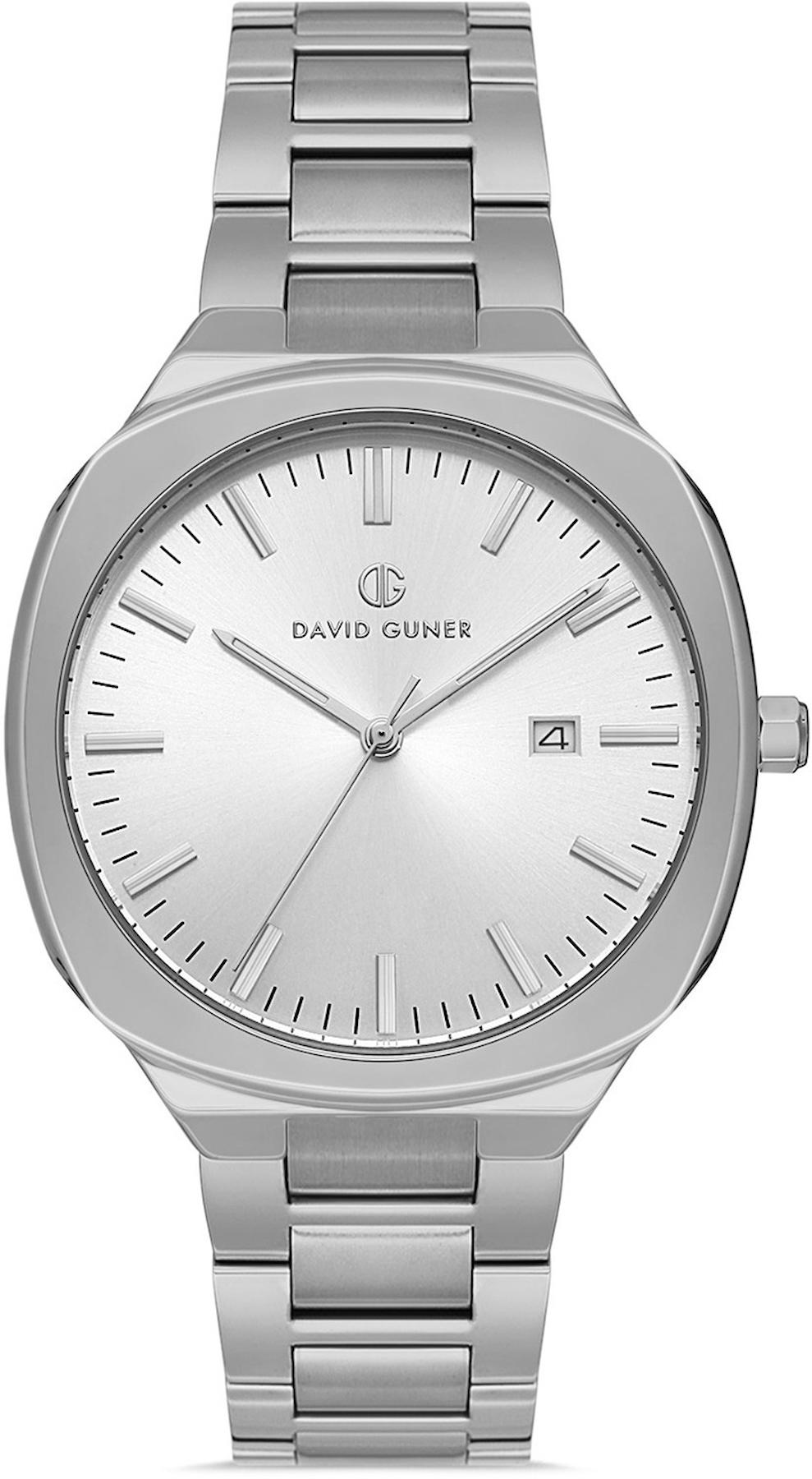 David Guner DG-8413GA-A1 Takvimli 42 mm Çelik Kordon Analog Kol Saati