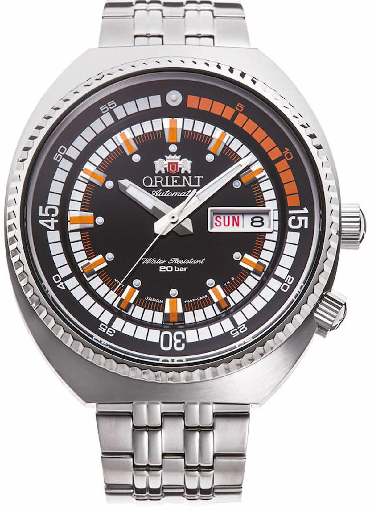 Orient RA-AA0E05B19B Takvimli 43 mm Çelik Kordon Analog Kol Saati