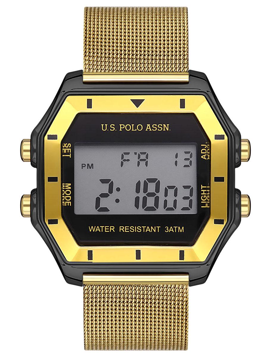 U.S. Polo Assn USPA1039-03 Takvimli 42 mm Altın Çelik Kordon Analog Erkek Kol Saati