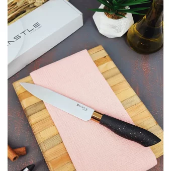 Castle Kitchen Black Copper Serisi 6'lı Mutfak Bıçak Seti