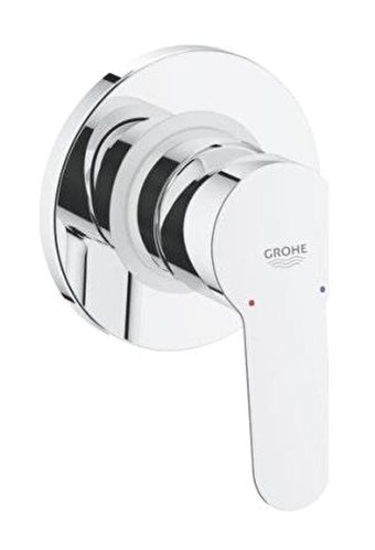 Grohe Bauedge 29040000 Metal Aç Kapa Ankastre Yuvarlak Banyo Bataryası Gri