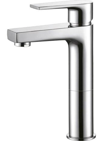 Creavit SR6500 Sharp Pirinç Tekli Aç Kapa Solo Kare Banyo Bataryası Gri