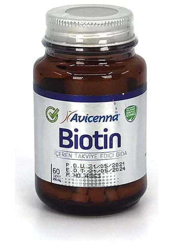 Avicenna Biotin Aromasız Yetişkin Vitamin 60 Tablet