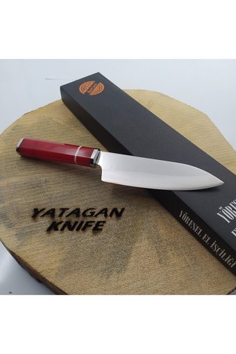 göcen Profesyonel Santoku Şef Bıçağı Seti 2'li , Mutfak Bıçağı, Isme Özel Kişiselleştirilebilir Hediye