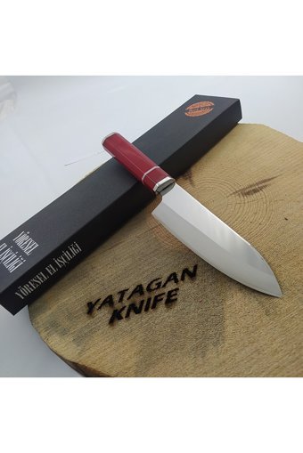 göcen Profesyonel Santoku Şef Bıçağı Seti 2'li , Mutfak Bıçağı, Isme Özel Kişiselleştirilebilir Hediye