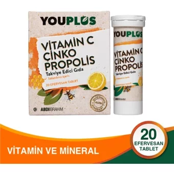 Plus Vitamin C Propolis Yetişkin 20 Adet