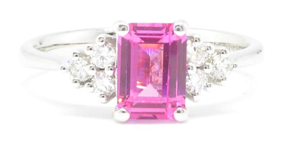 Altınköşe Kuyumculuk ve Mücevherat Pembe Safir Taşlı 14 Ayar Altın Yüzük
