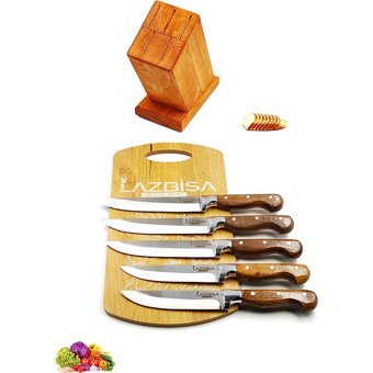Lazbisa Mutfak Bıçak Seti Kütük Et Ekmek Sebze Meyve Bıçağı 6 Lı Set