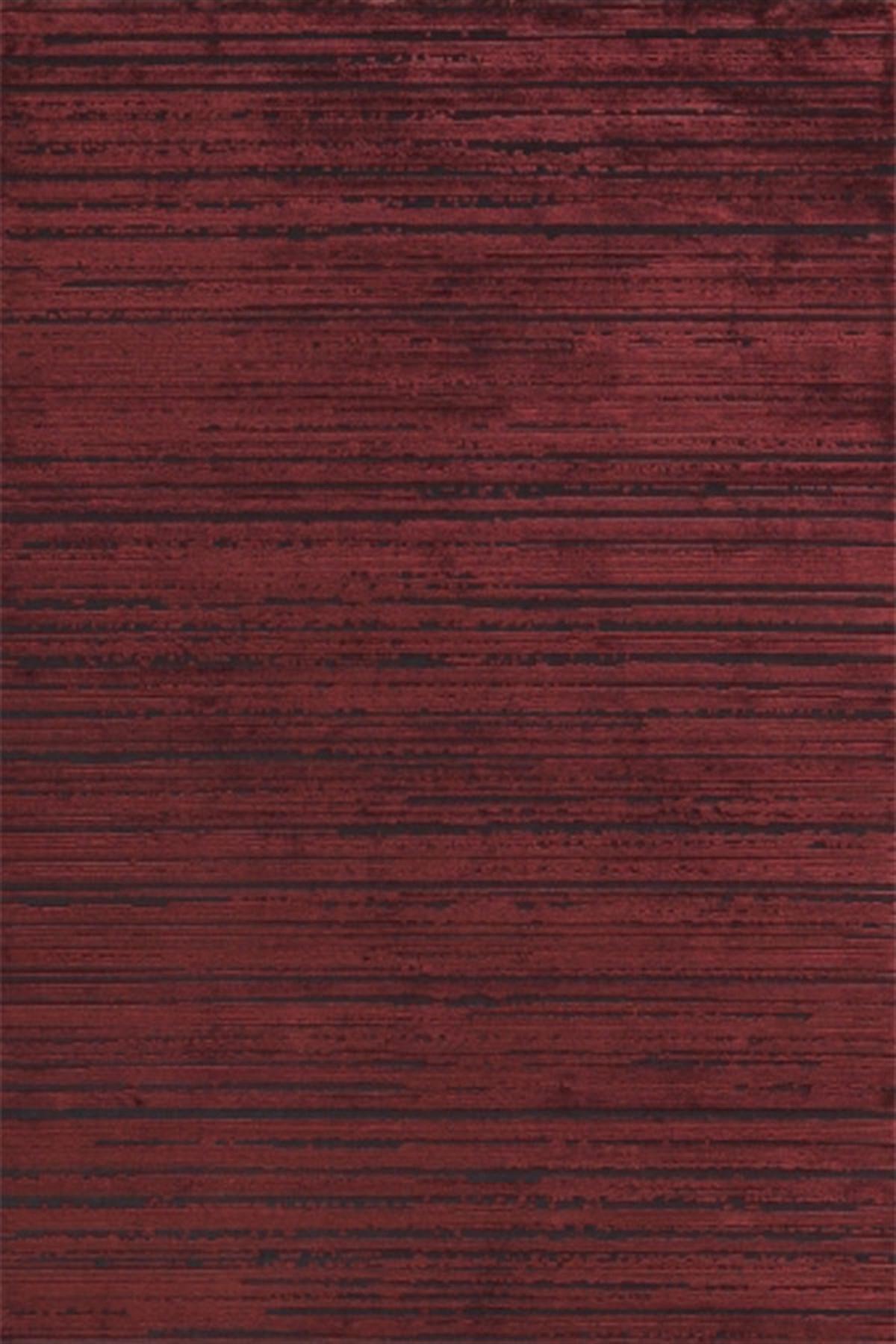 Dinarsu Sierra 34670 Bordo 7 mm Akrilik Silinebilir Yıkanabilir Orta Kaymaz Dikdörtgen Makine Dokuma Salon Halısı 100x300 cm