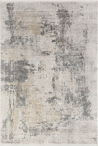 Elexsus Olimpos 1928 Çok Renkli 8 mm Viskon Silinebilir Yıkanabilir Orta Kaymaz Dikdörtgen Makine Dokuma Oturma Odası-Salon Halısı 100x150 cm