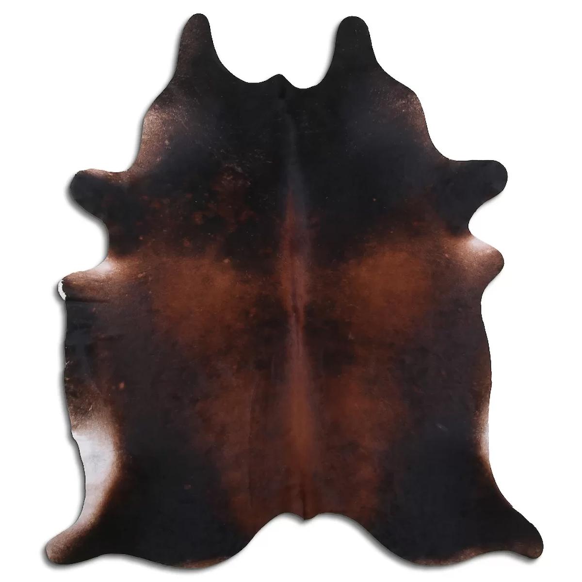 Fiesta Leather Art 32878 Krem 51 mm Deri Toz Tutmaz Yıkanabilir İnce Kaymaz Deri Taban Oval Makine Dokuma Salon Halısı 140x140 cm