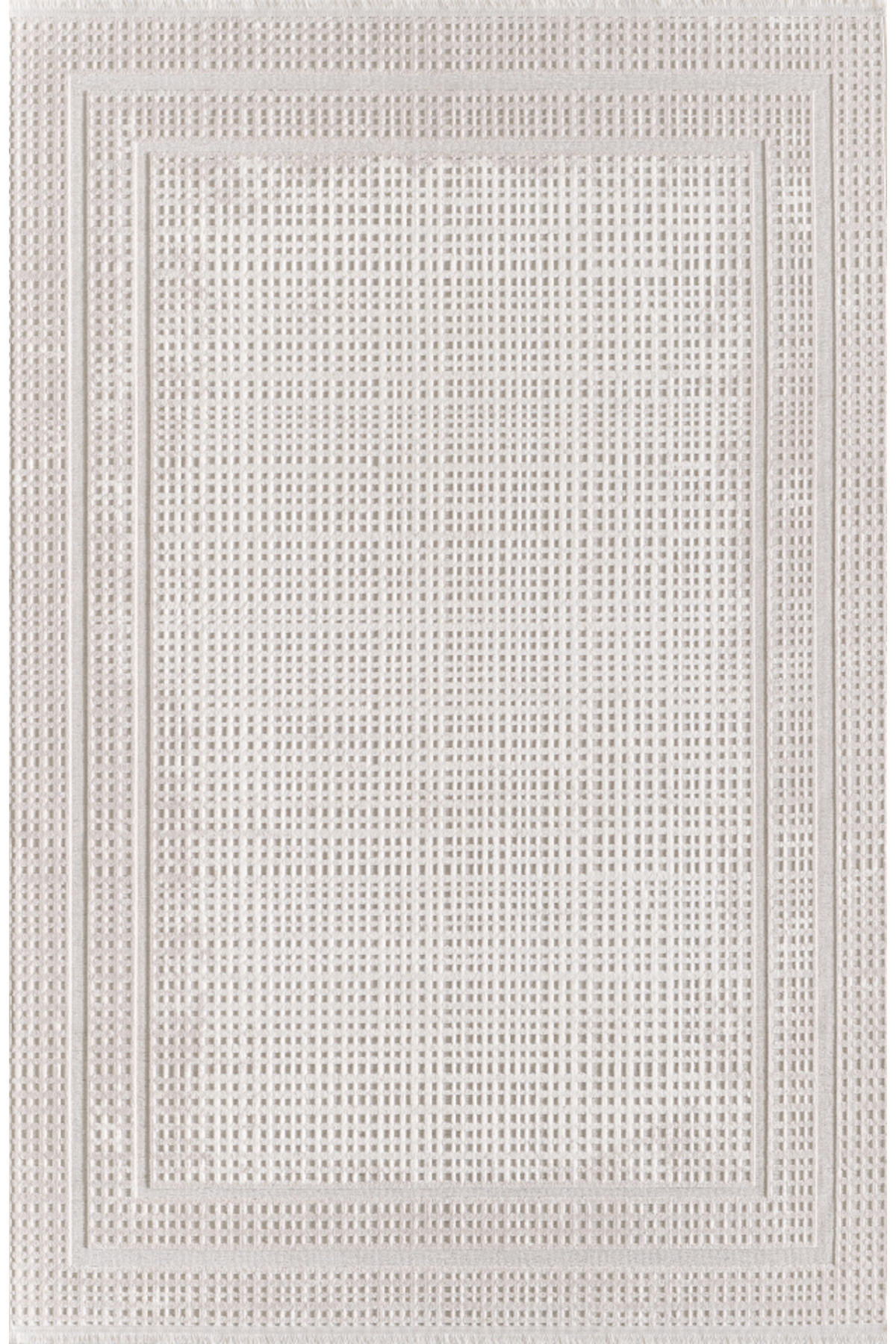 Pierre Cardin Maxwell Bej 5 mm Mikropolyester Yumuşak Yıkanabilir İnce Kaymaz Dikdörtgen Makine Dokuma Salon Halısı 100x300 cm