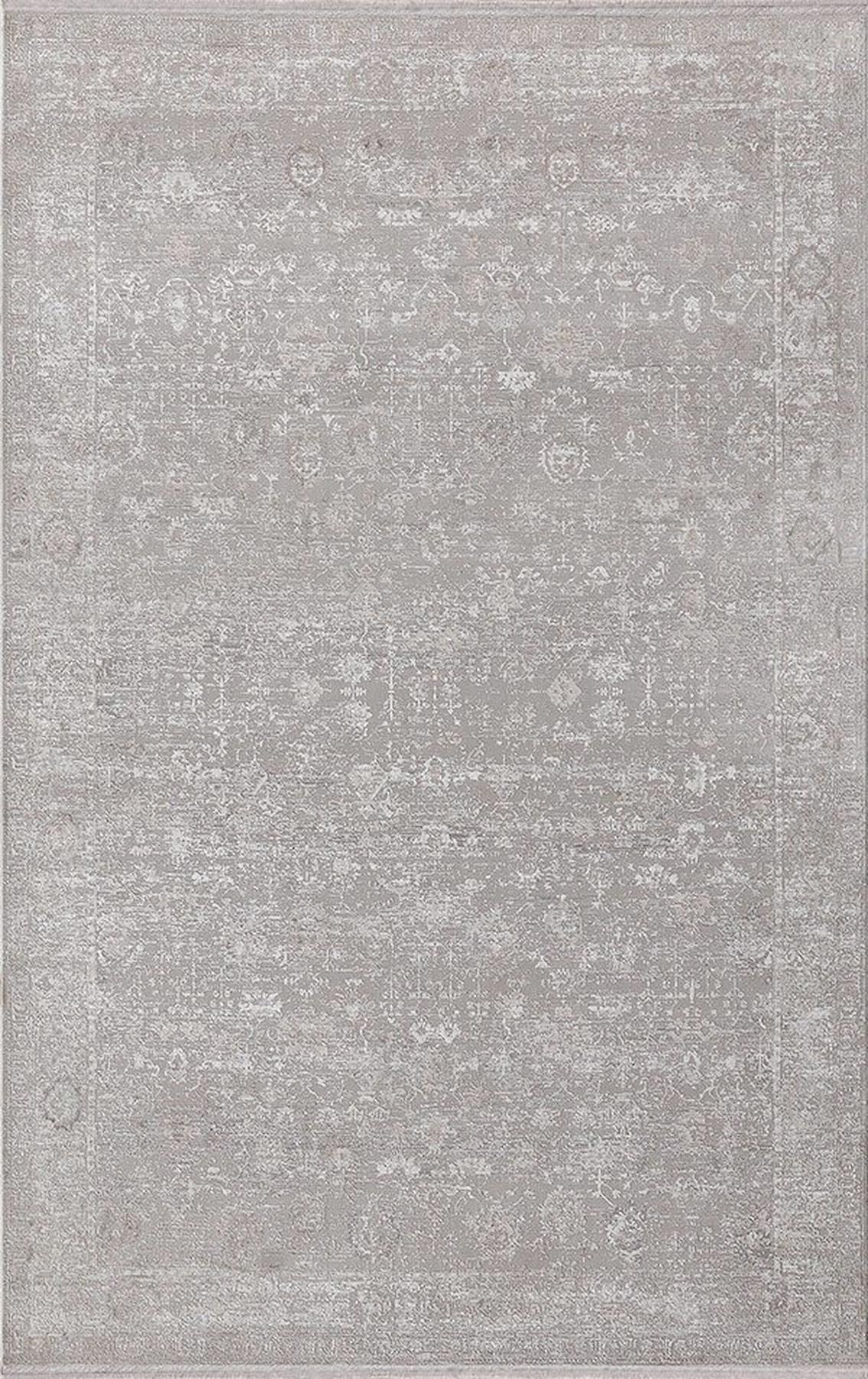 Merinos Uptown 35611 Krem 7 mm Akrilik Yıkanabilir İnce Kaymaz Dikdörtgen Makine Dokuma Salon Halısı 100x150 cm