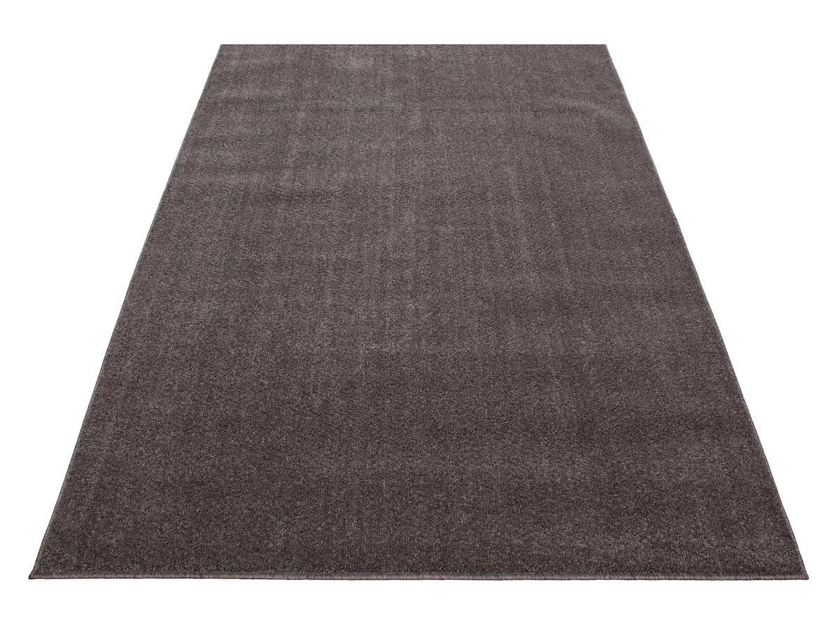 Wide Shop Siyah 8 mm Polipropilen Antialerjenik Yıkanabilir Orta Kaymaz Taban Dikdörtgen Makine Dokuma Salon Halısı 160x230 cm
