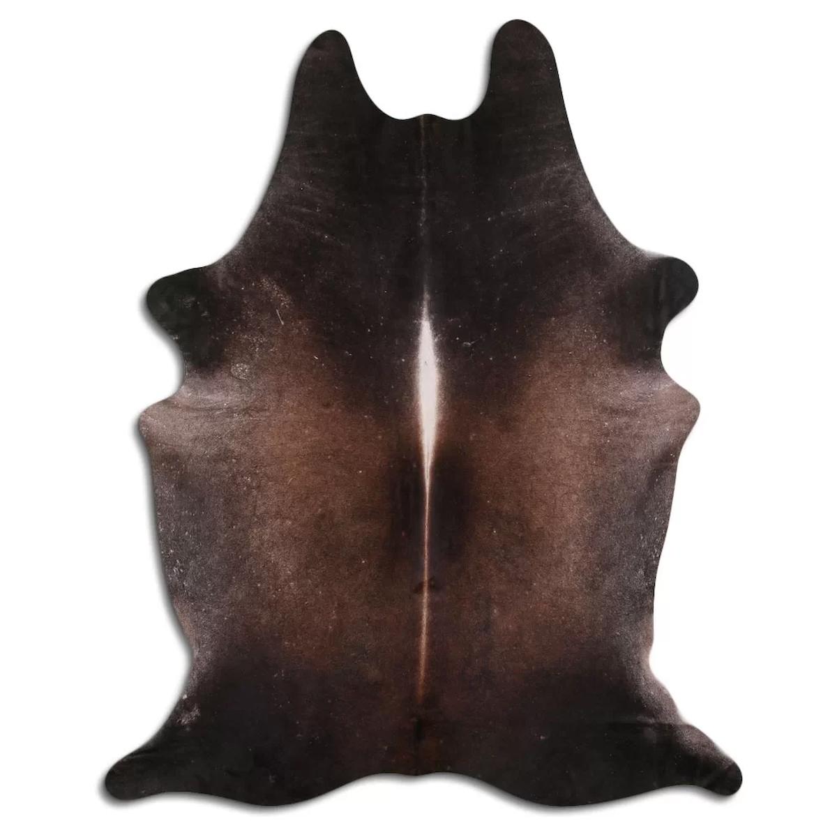 Fiesta Leather Art 98696 Krem 51 mm Deri Toz Tutmaz Yıkanabilir İnce Kaymaz Deri Taban Oval Makine Dokuma Salon Halısı 120x230 cm
