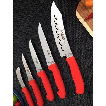 Silver Serisi 6 Parça Mutfak Bıçak Seti Stant Şef Et Ekmek Sebze Meyve Bıçağı